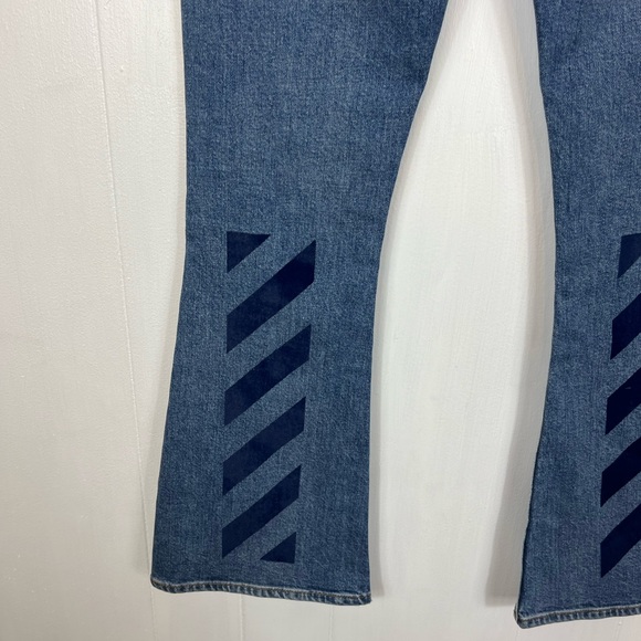 NWT Deadstock Off-White 2013 Global Warming Flare Jeans Sz 25 - Picture 12 of 16